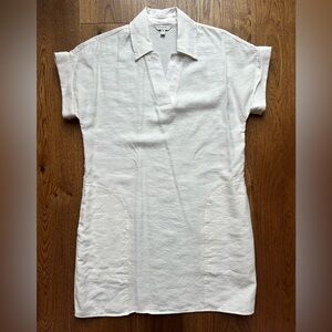 Banana Republic Plain Weave Mini Dress, White, Medium